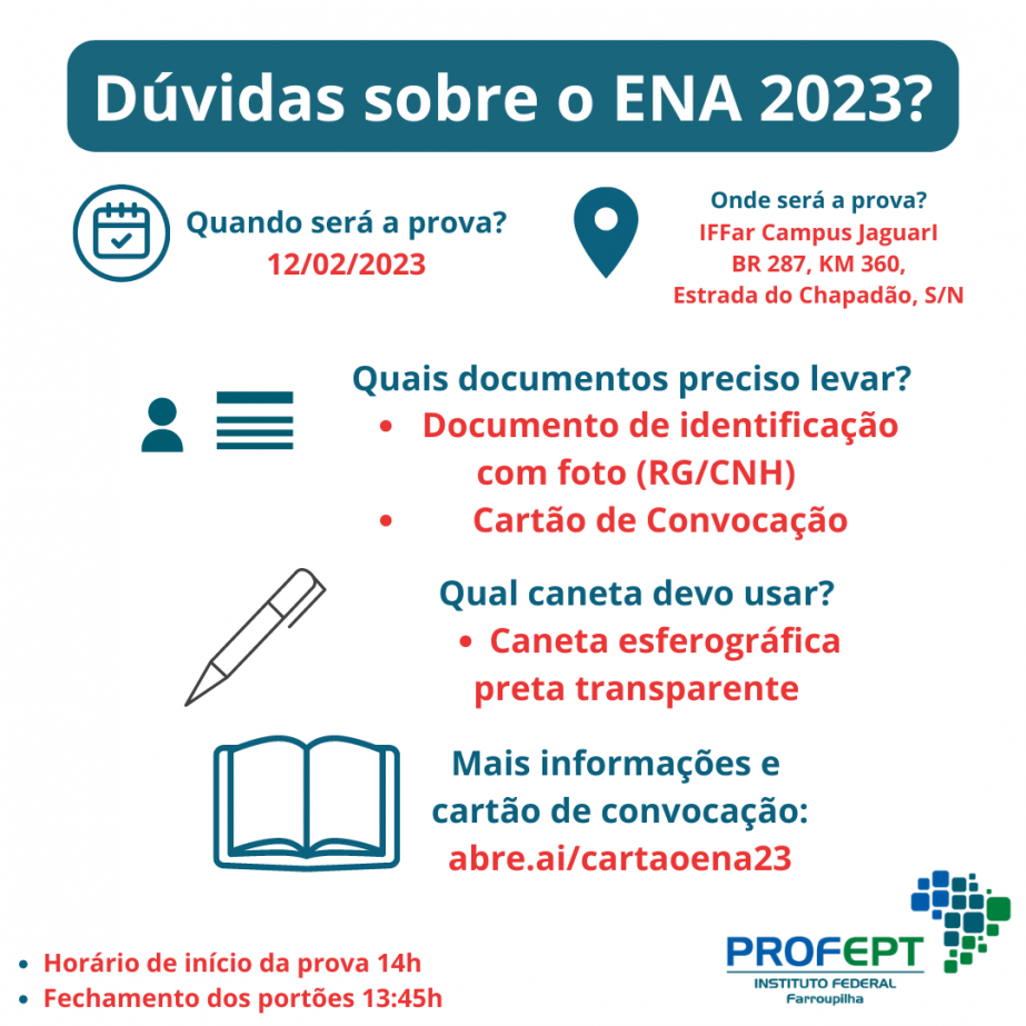 ena23 dúvidas