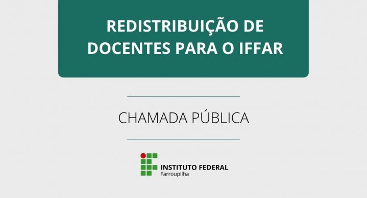 Chamada Redistribuição Docente 2021