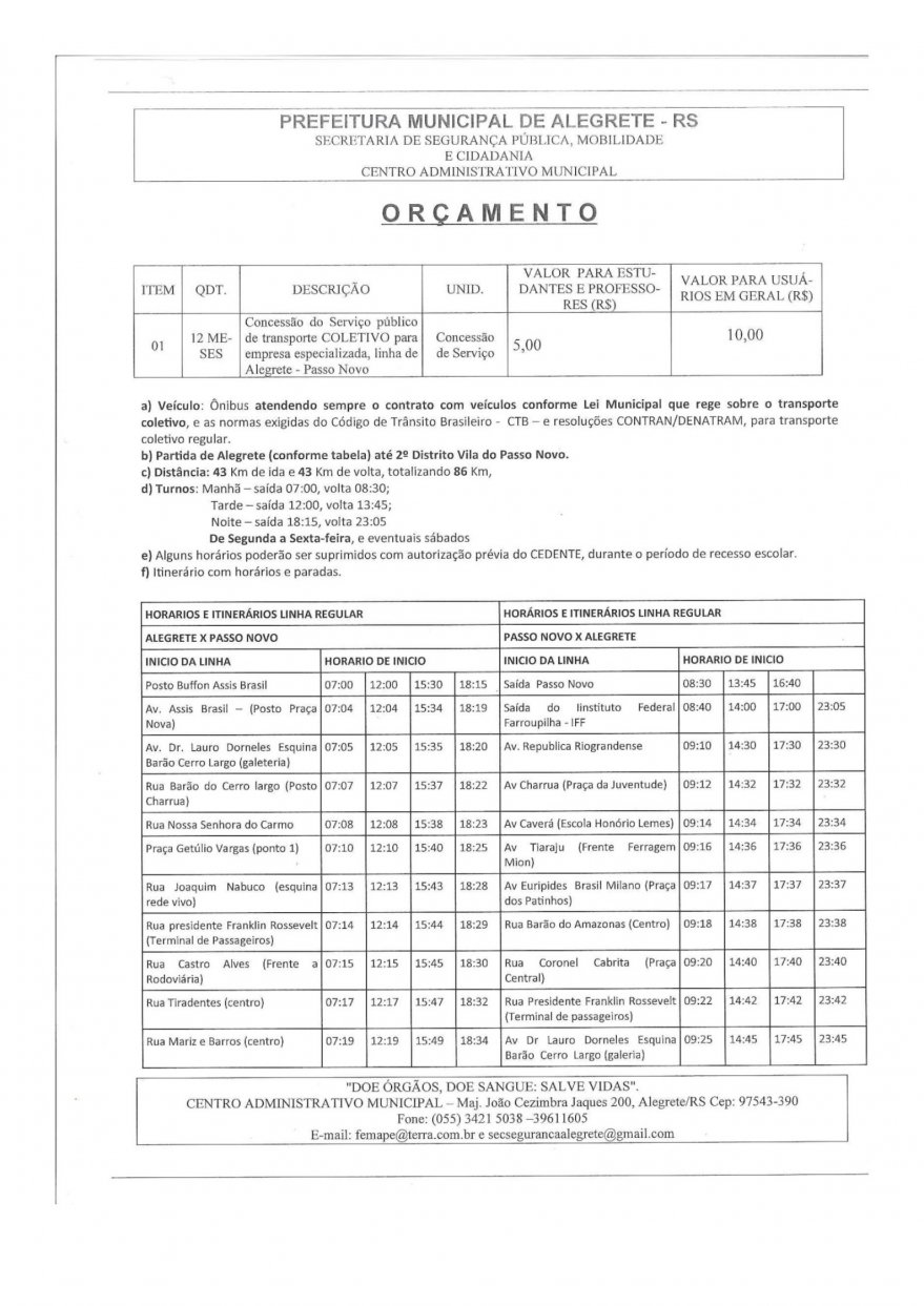 Rota Planalto 12.02.2020 parte 1