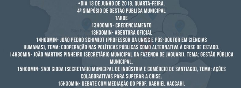 programação simposio