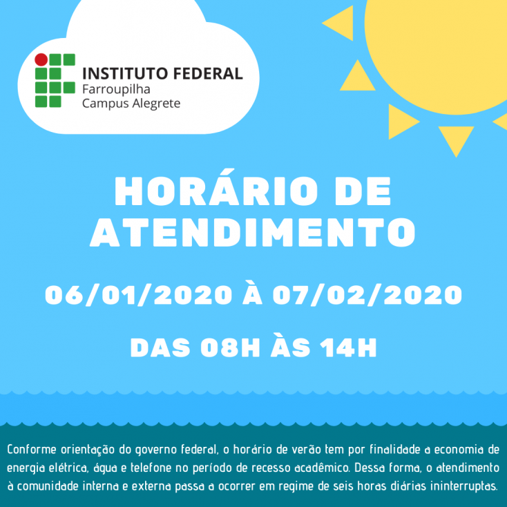 horário de atendimento