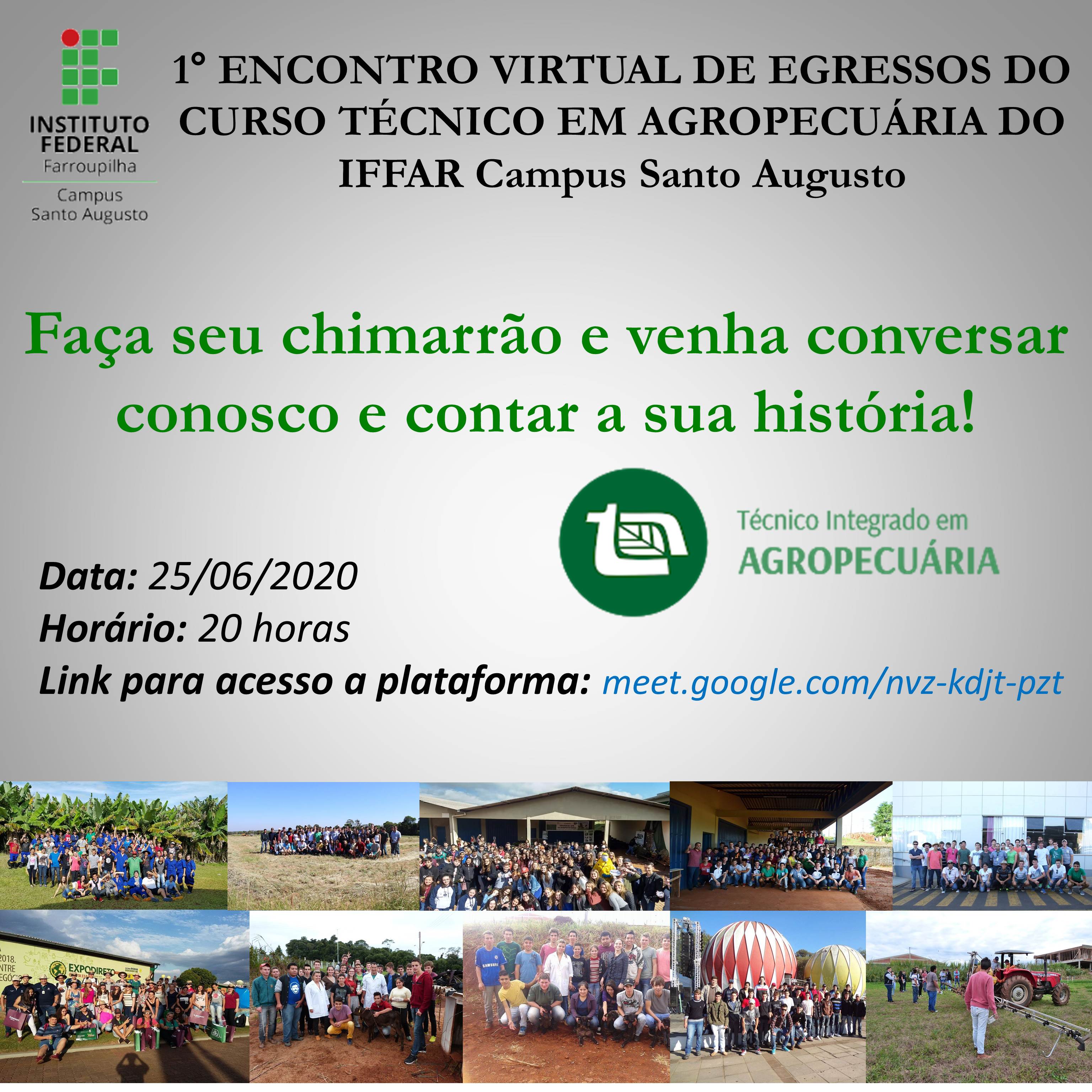 1º Encontro de Egressos Curso Técnico em Agropecuária