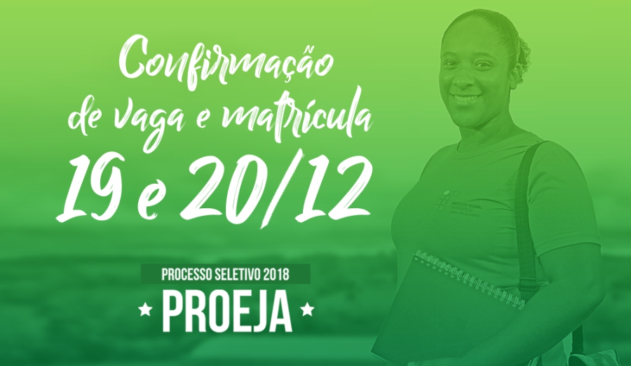 Confirmacao vaga Proeja