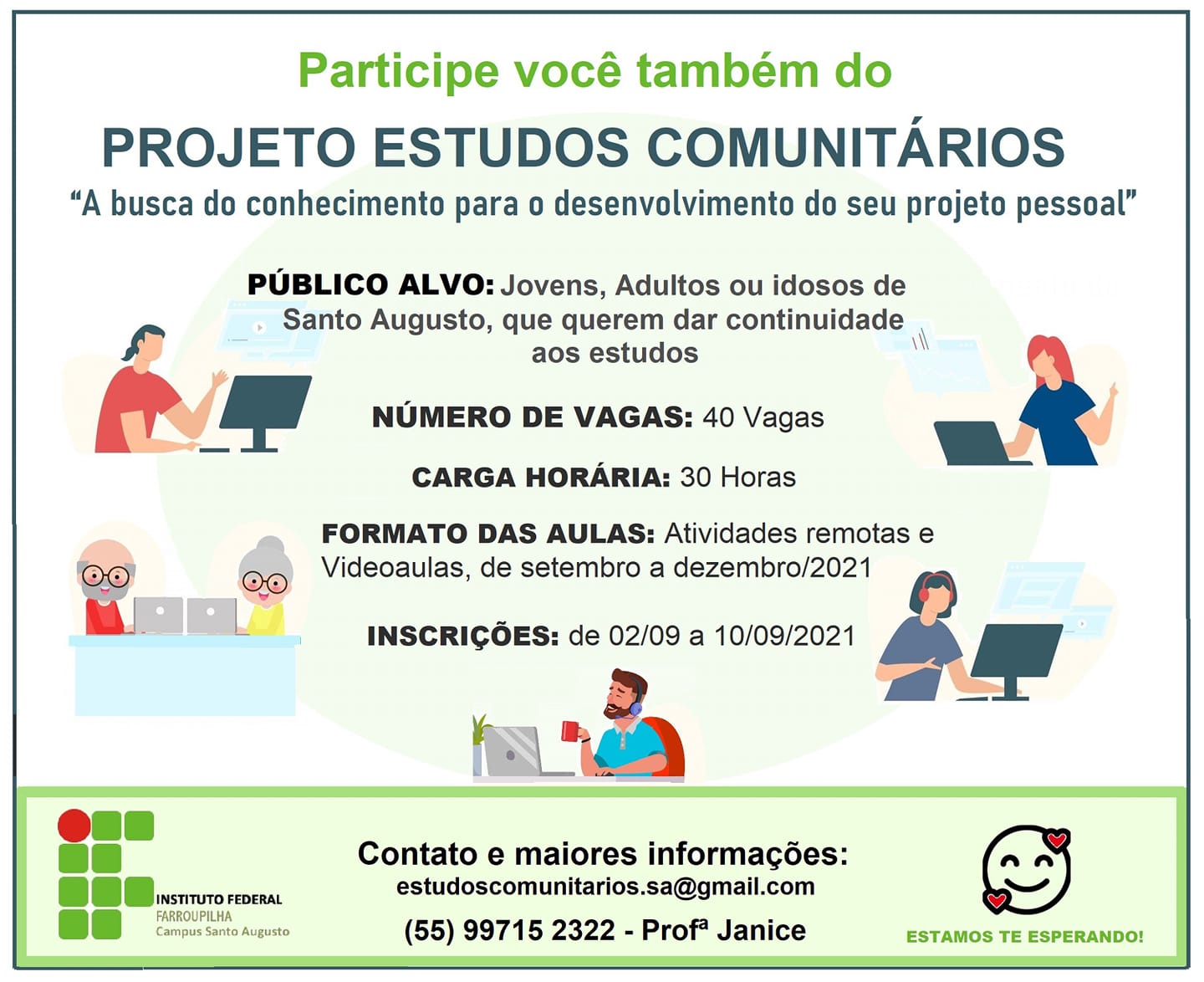 Folder Projeto Estudos Comunitários