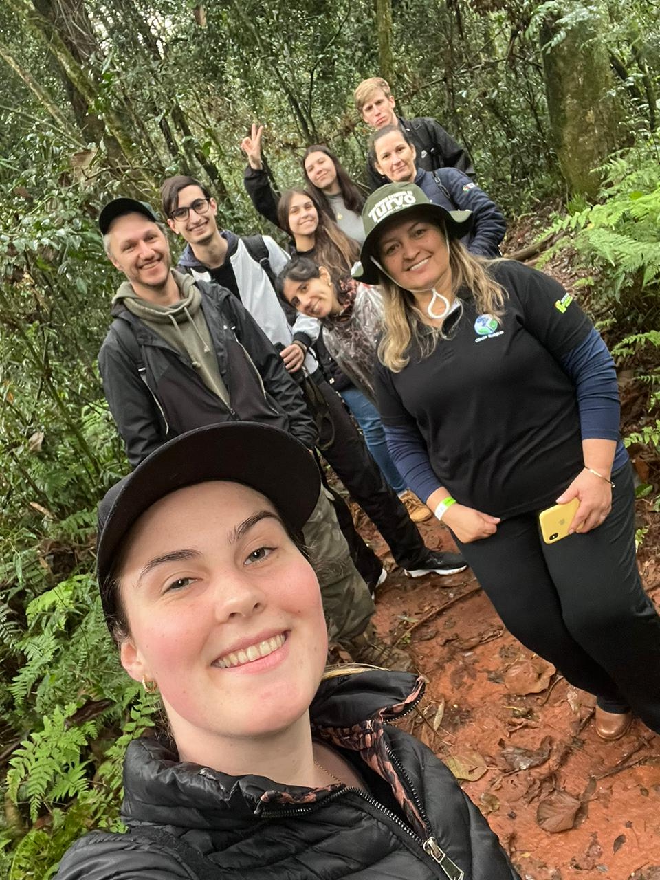 Grupo visitando o Parque