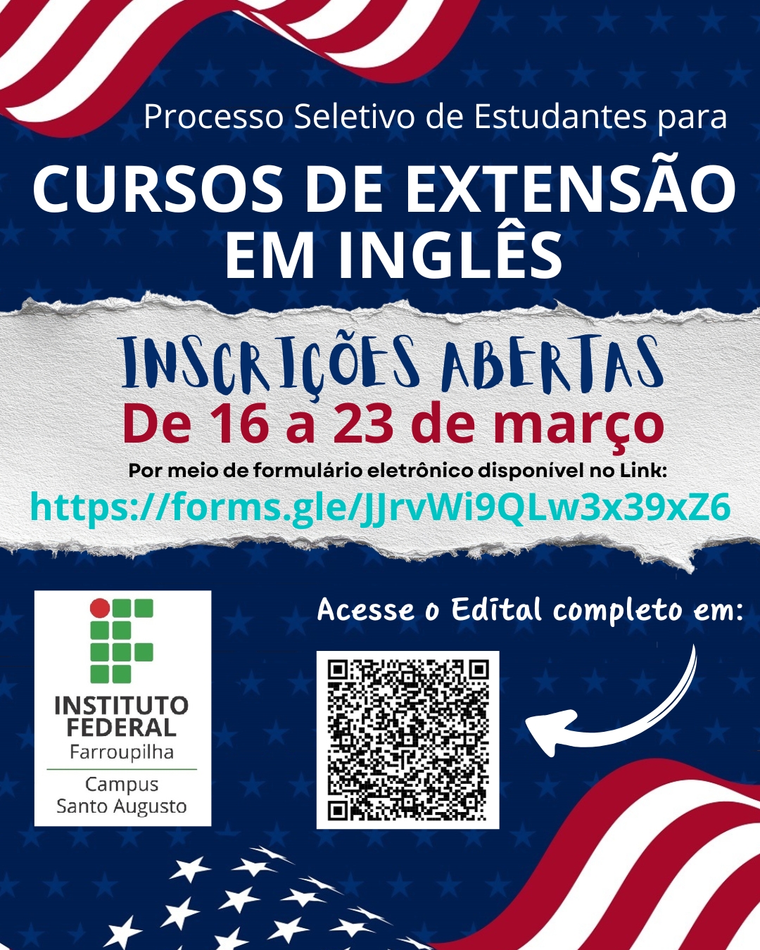 PROCESSO SELETIVO CURSOS DE INGLÊS 1