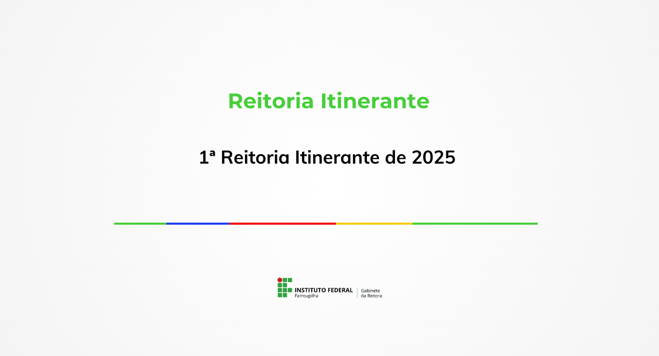 Reitoria Itinerante 2025 SB