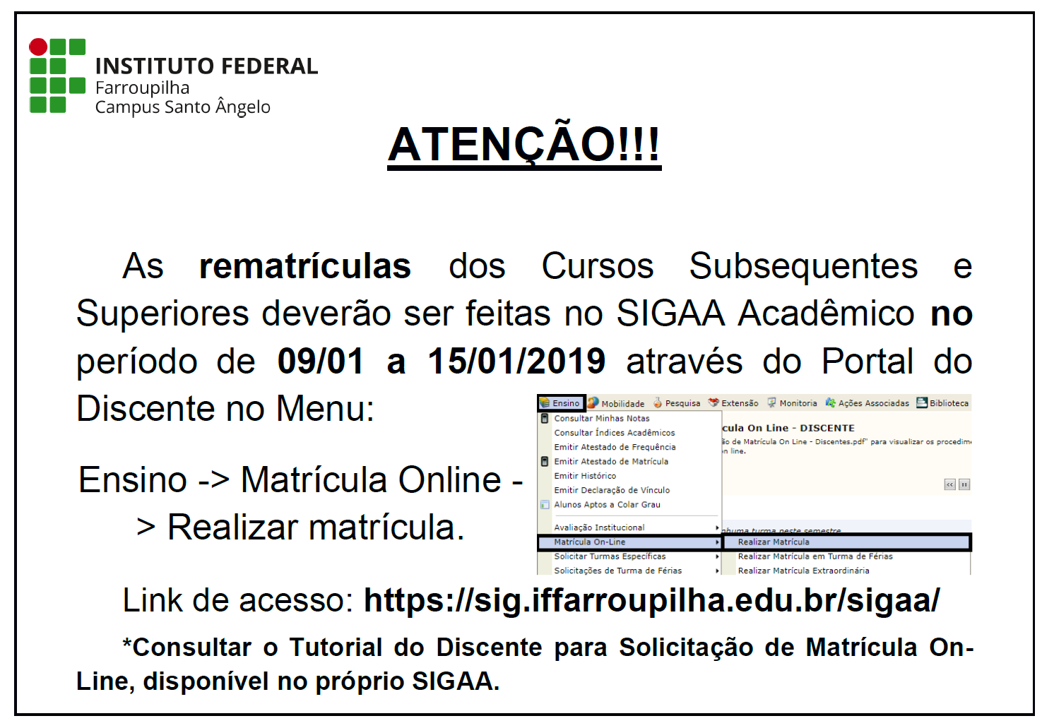 aviso rematriculas2018