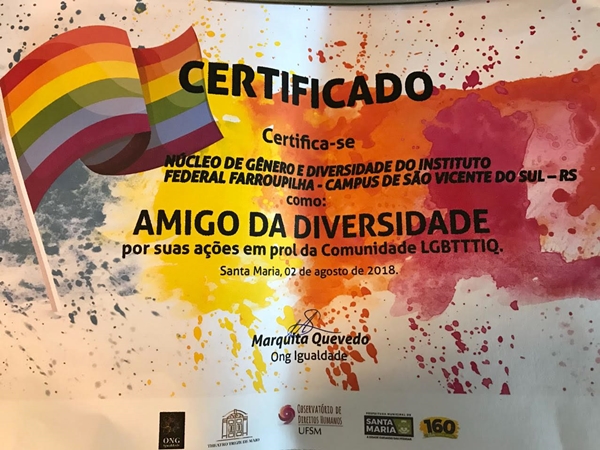 certificado amigos