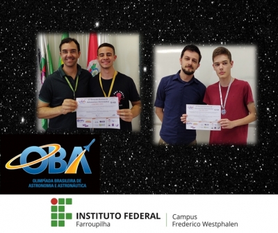 Estudantes do IFFar/FW, conquistam medalhas na Olimpíada Brasileira de Astronomia e Astronáutica
