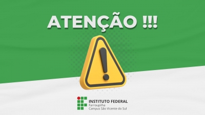 [ATUALIZADA] Campus suspende aulas nos dias 9 e 12 de maio