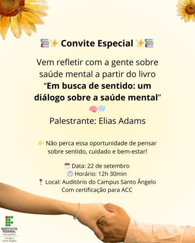 Palestra sobre Saúde Mental