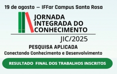Confira o resultado final dos trabalhos submetidos à JIC 2025